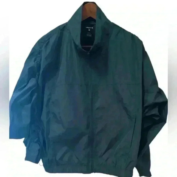 Layer 8 Cropped Forest Green Windbreaker / Jacket Women’s Size Large - Picture 1 of 4